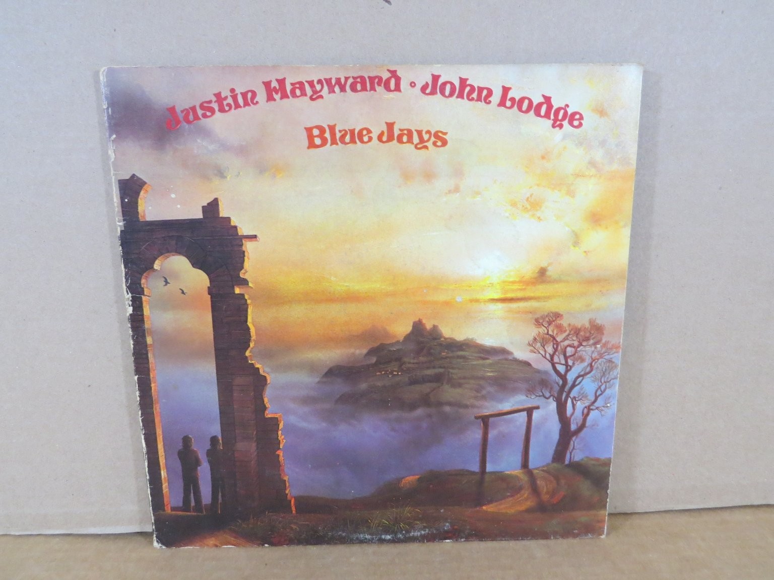 Justin Hayward John Lodge - Blue Jays LP Record 1975 Threshold Prog Rock 33 RPM