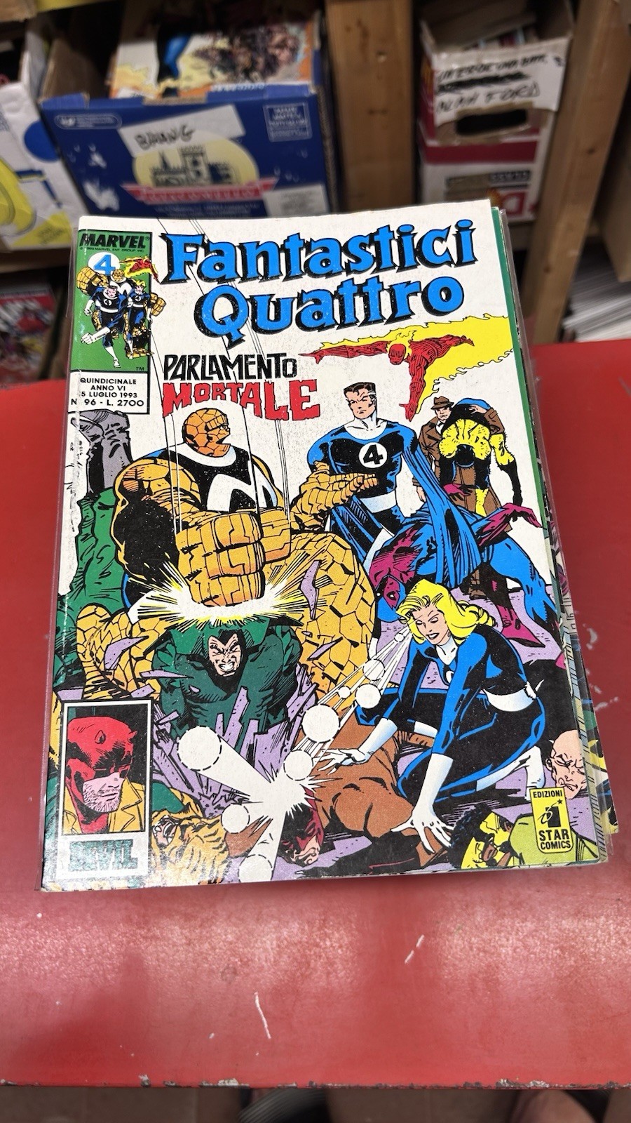 Star Comics Fantastici Quattro n.96 Parlamento Mortale 1993 a colori IT Marvel