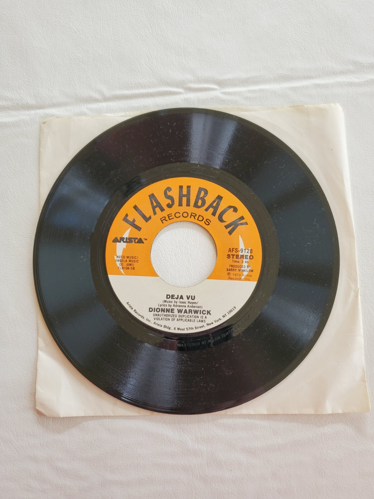 Dionne Warwick I'll Never Love This Way Again 45 Deja Vu EX Tested 1979