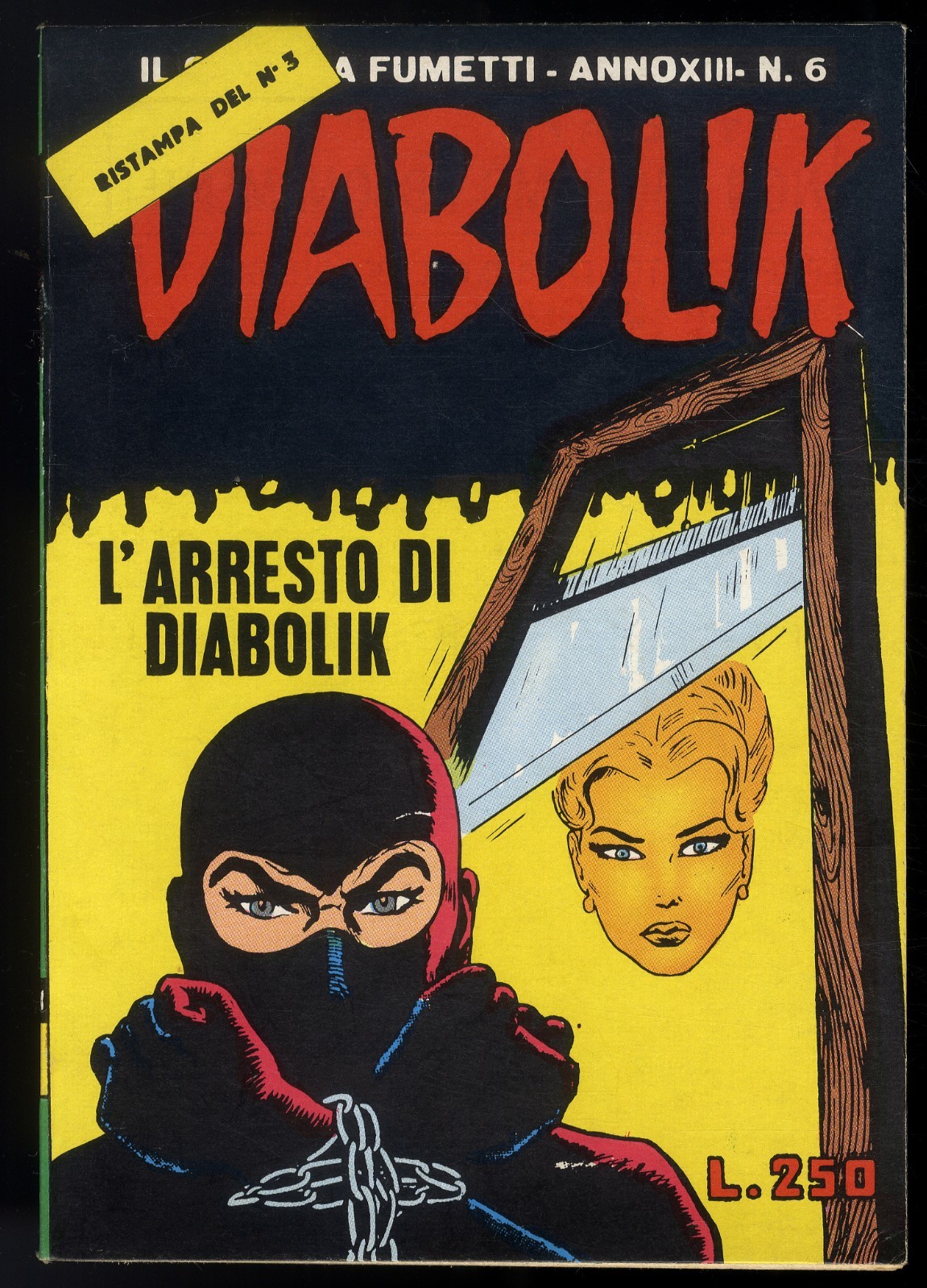 DIABOLIK ANNO XII N° 6 - L. 250 1 APRILE 1974 - ASTORINA - OTTIMO / EDICOLA