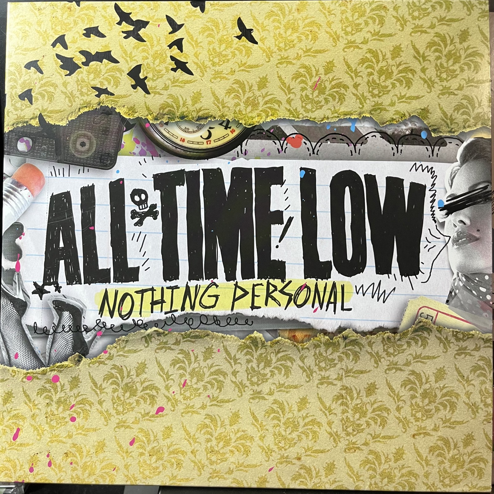 All Time Low - Nothing Personal (GOLD VINYL LP) - PUNK / USED *NEAR MINT*