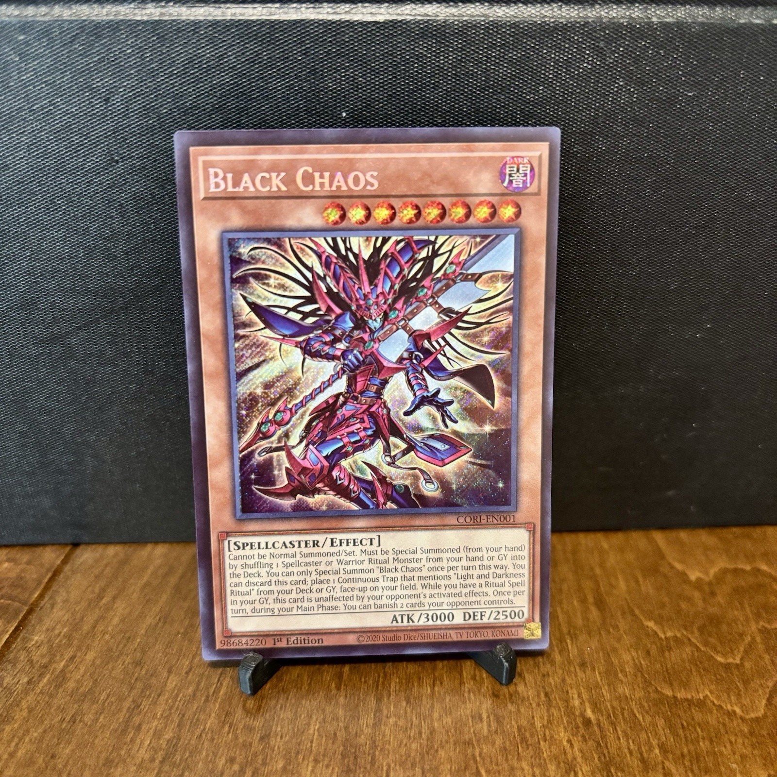 Yu-Gi-Oh Caos Nero CORI-EN001 Segreta Rara NM 1° Edizione