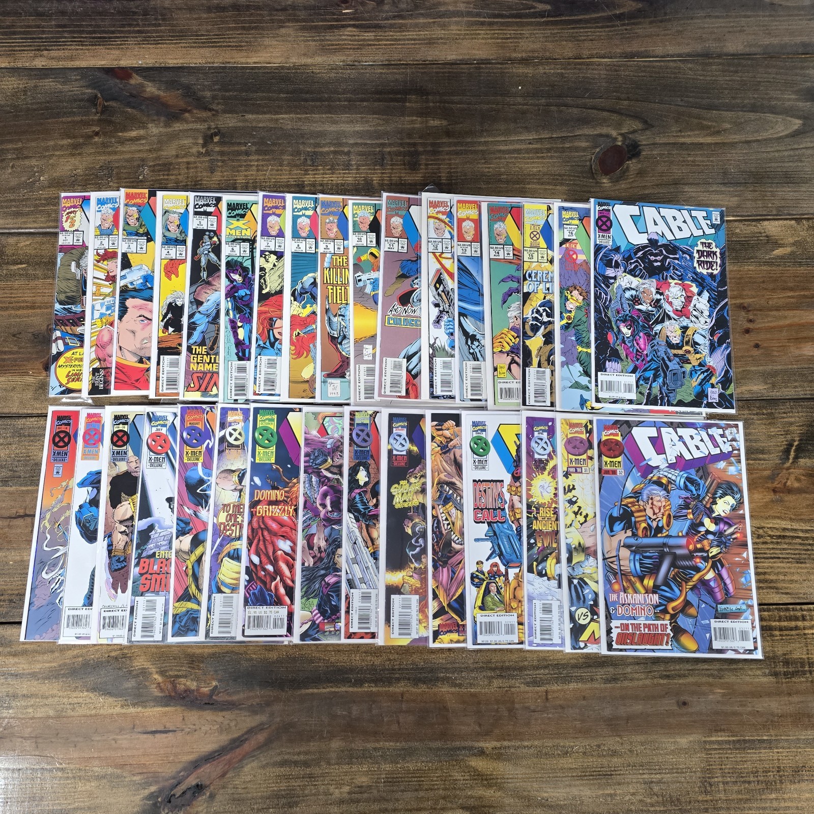CABLE #1-32 Comic Lot COMPLETE Consecutive Run 1993 Marvel + Issue 1 Variant NM