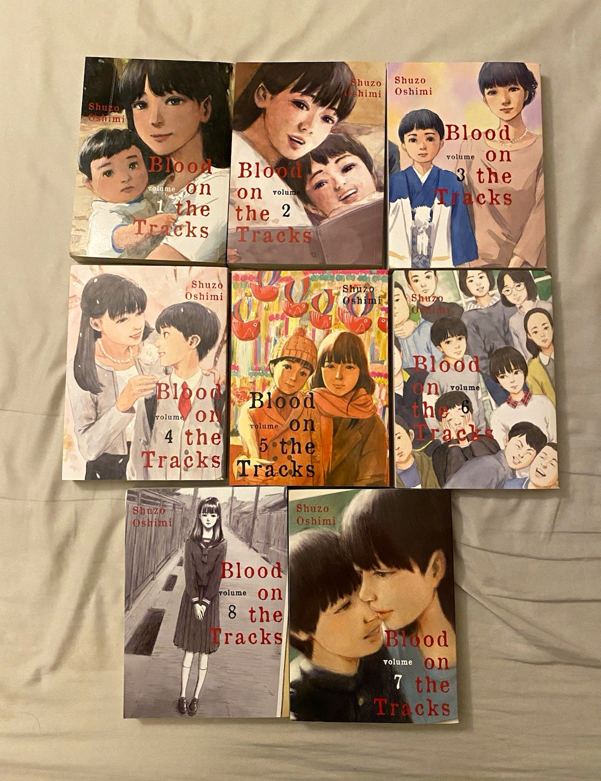 Blood on the Tracks Vol 1-8 lotto manga Shuzo Oshimi commercio inglese brossura