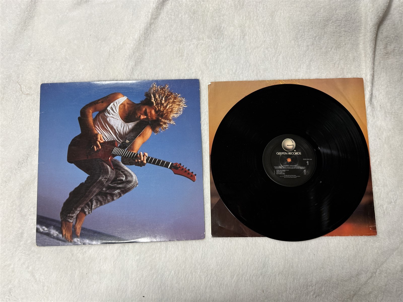 SAMMY HAGAR 1987 SELF TITLED RECORD ALBUM LP VINYL