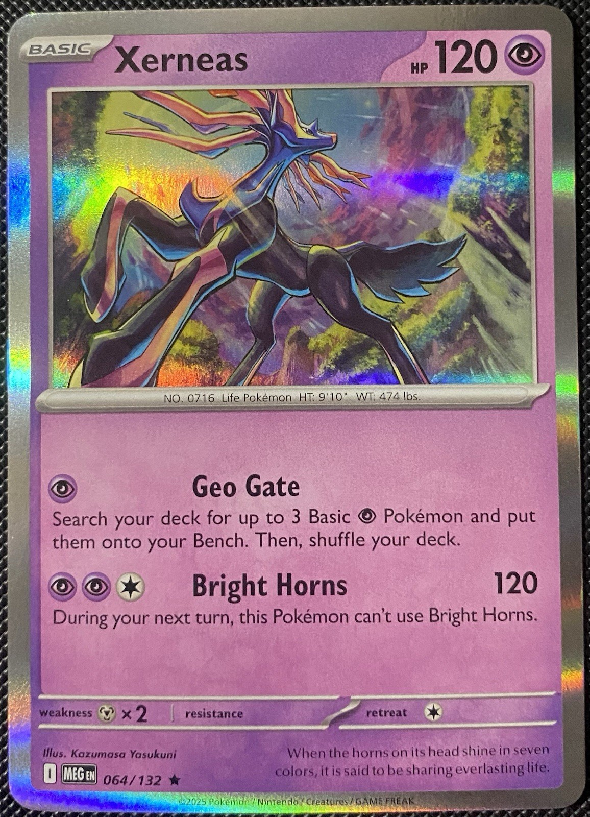 Xerneas 064/132 Me01: Mega Evolution Holo NM Pokémon