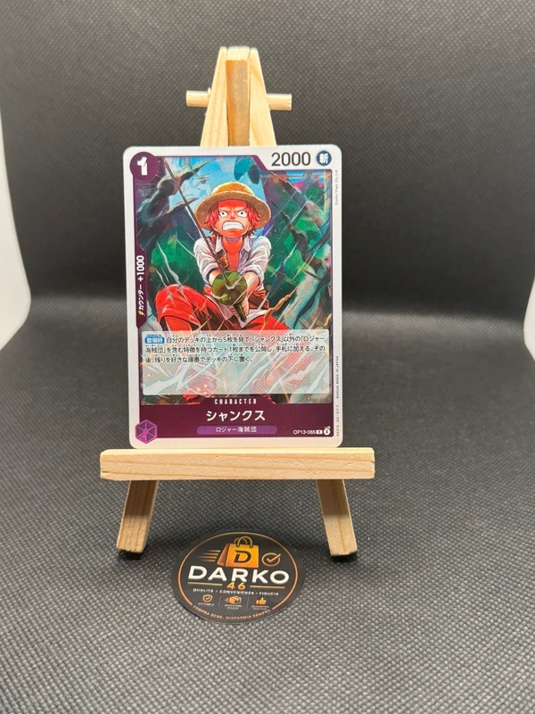 One Piece card Shanks Op13-065- Holo Jap- NM