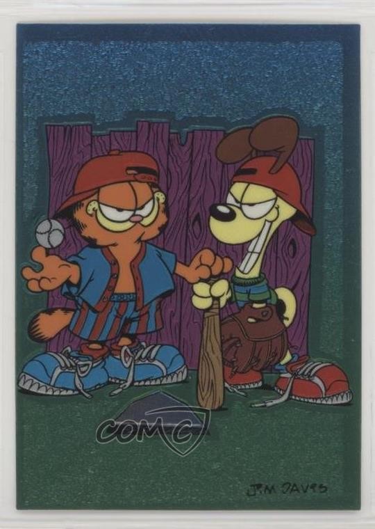 1995 Krome Sports edizione cromata Garfield Odie #86 0b5