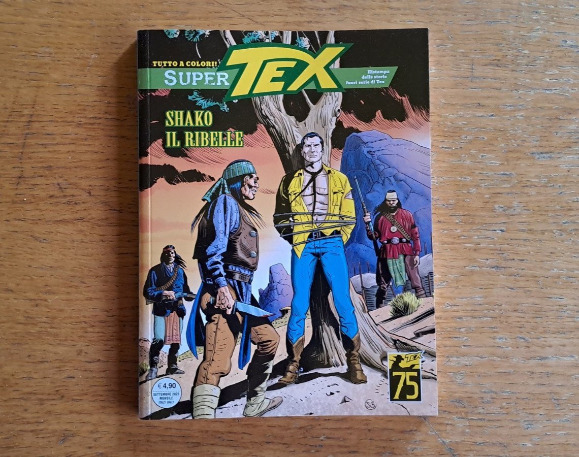 Super Tex n.23: "Shako il ribelle", Bonelli Editore, settembre 2023, a colori