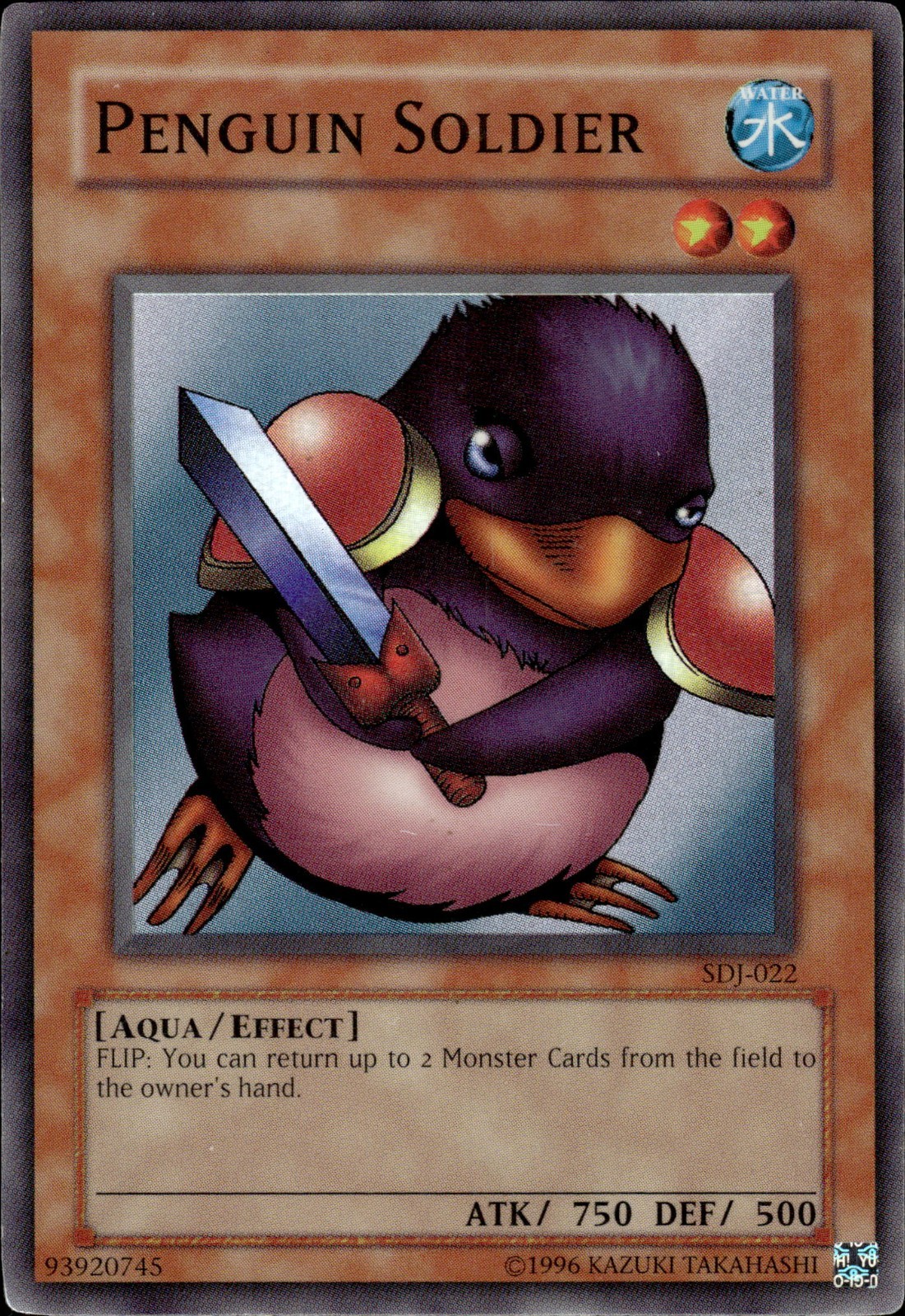 Penguin Soldier - Super Rare SDJ-022 - HP - YuGiOh