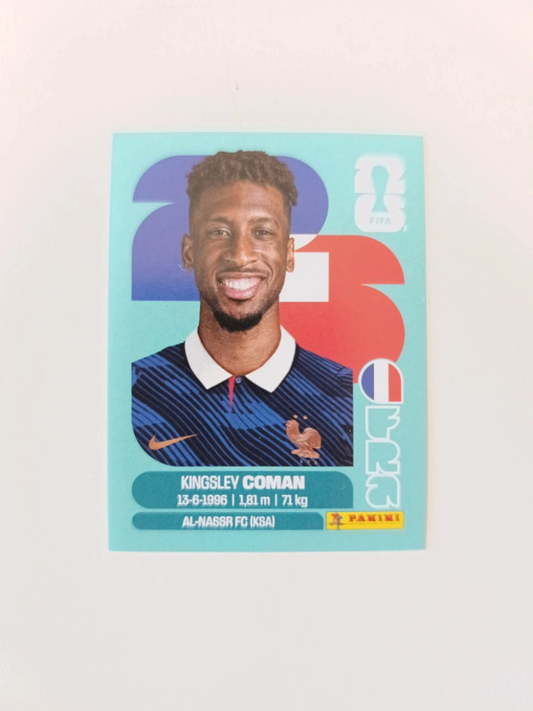 Sticker Panini Kingsley Coman, FRA 18