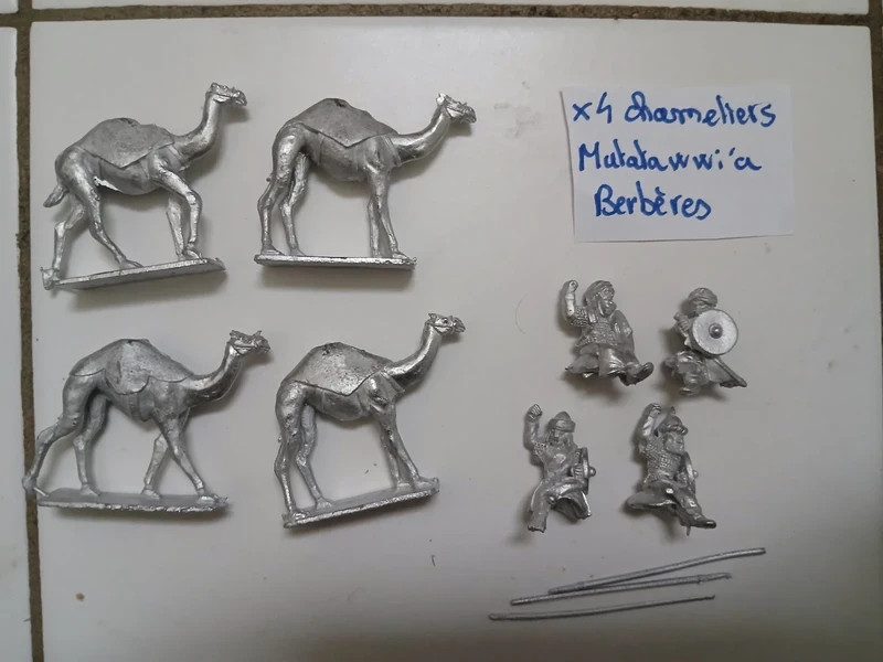 x4 Chameliers Mutatawwi'a ou Berbères- figurines miniatures Gripping Beast Saga Pillage mesbg Harad