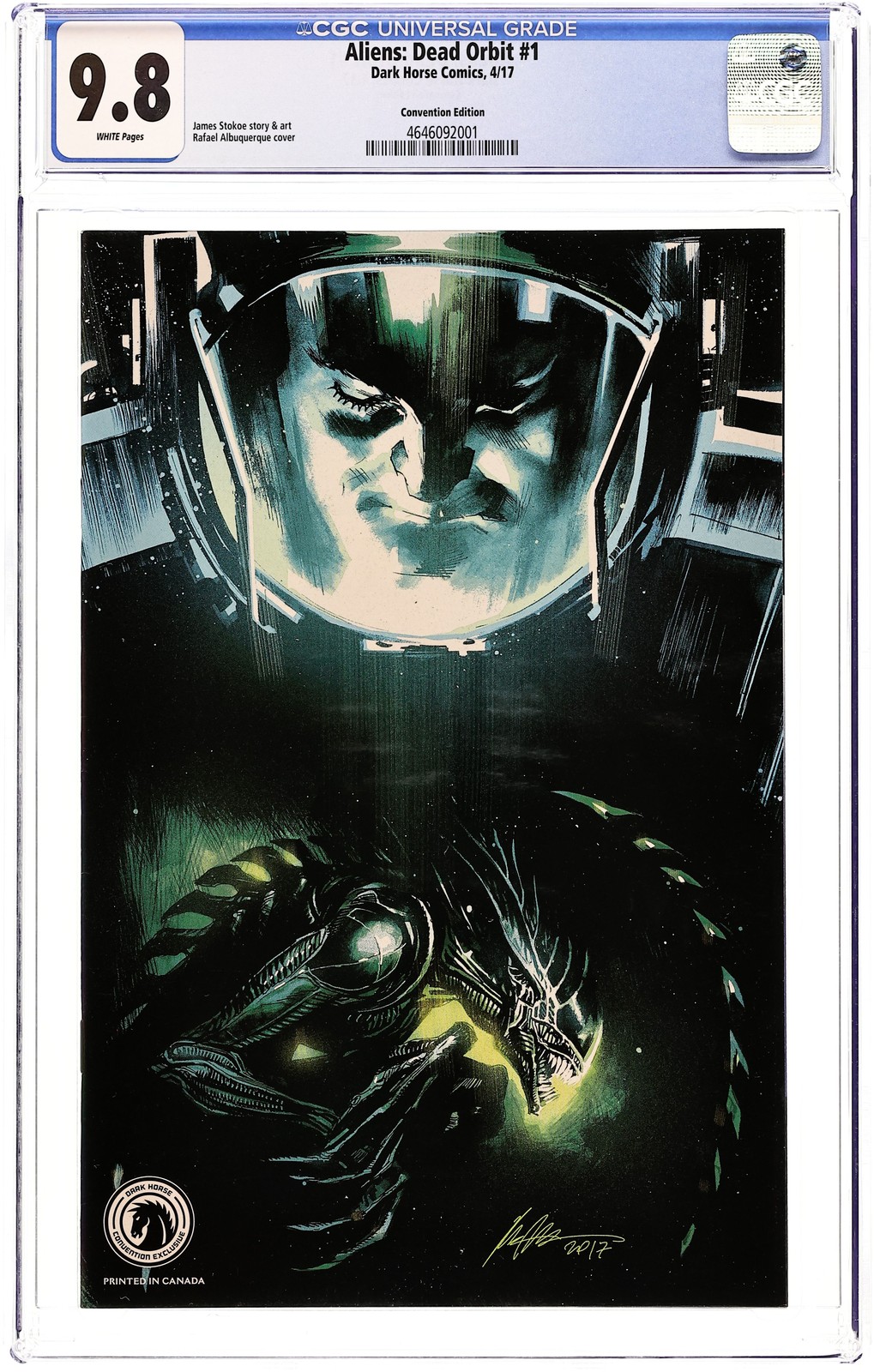 Aliens Dead Orbit 1CON CGC 9.8 2017 4646092001