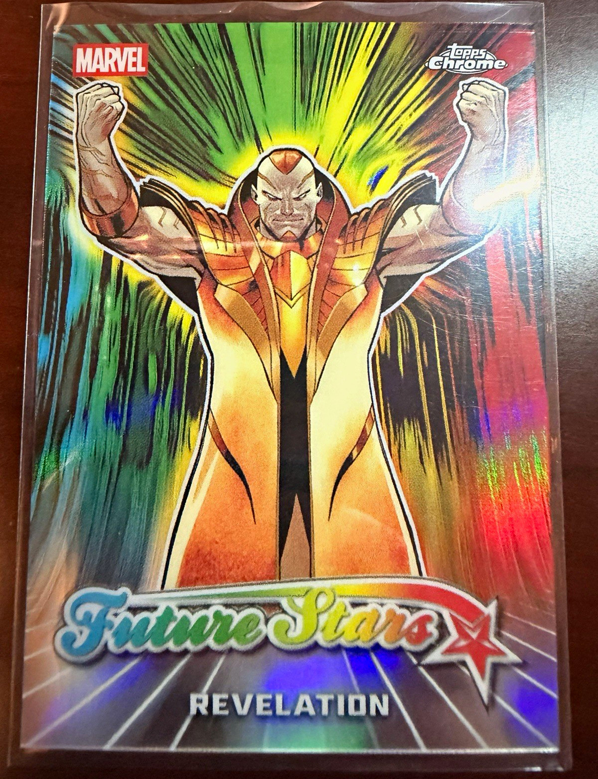 Inserto cifrario 2026 Topps Chrome Marvel Future Stars #FS-15 Revelation