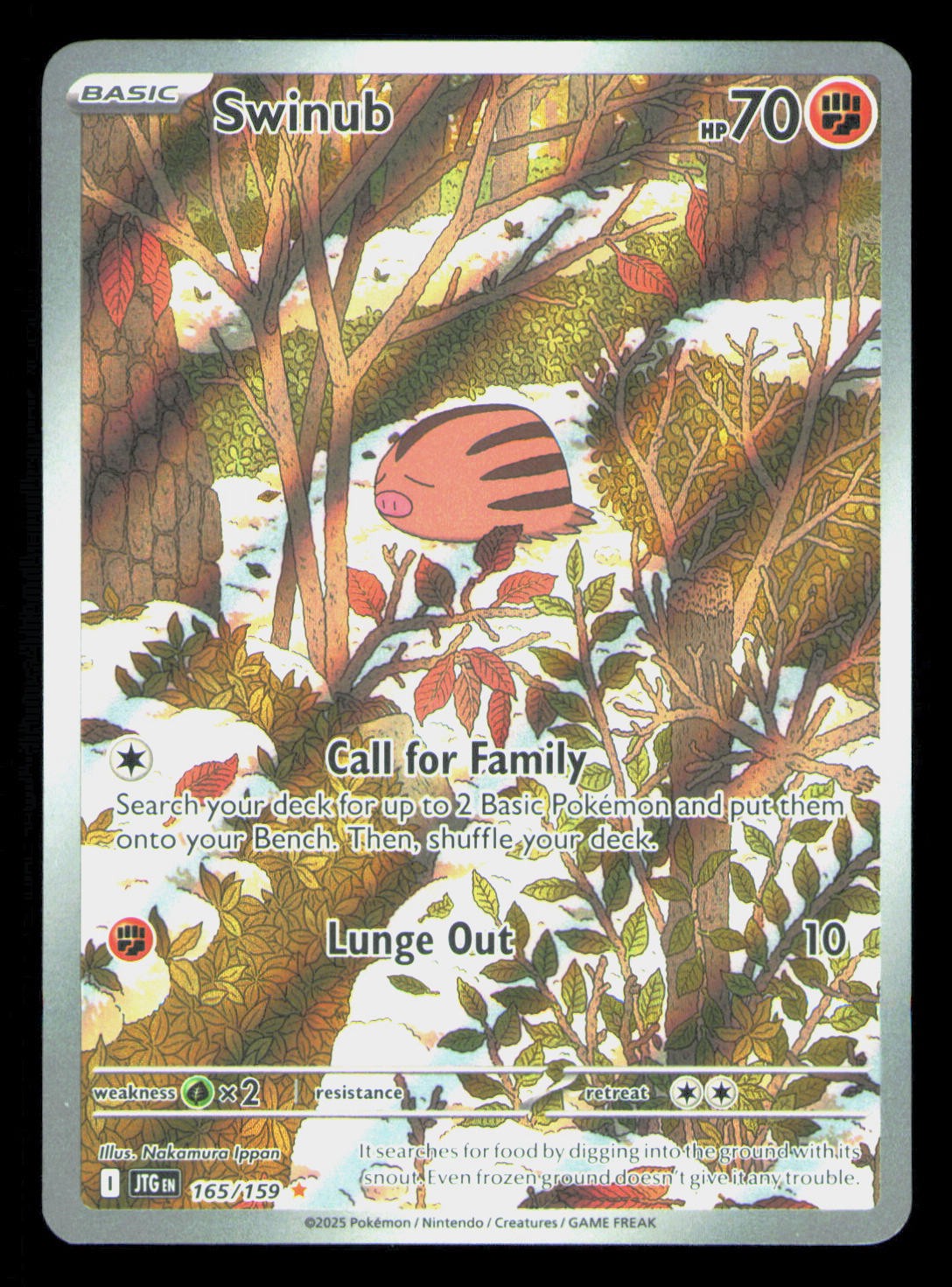 Swinub Holo Illustrazione Rara SV09: Viaggio Insieme 165/159 NM