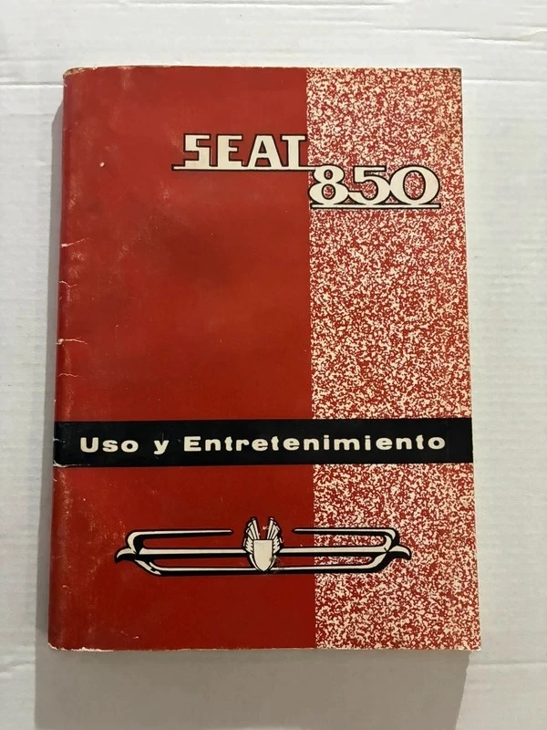Manual original SEAT 850, uso y entretenimiento.