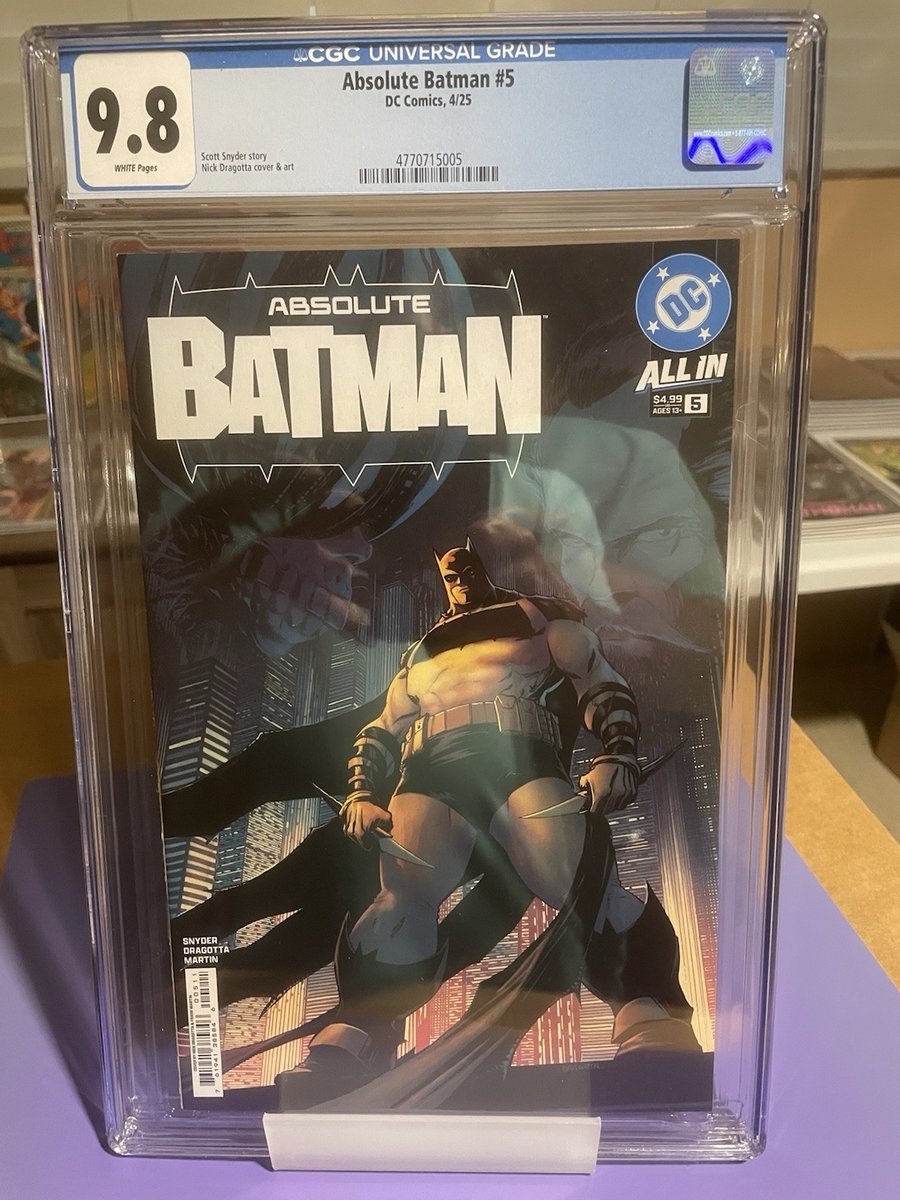 Absolute Batman #5 copertina A prima stampa Scott Snyder Nick Dragotta CGC 9.8 4/25