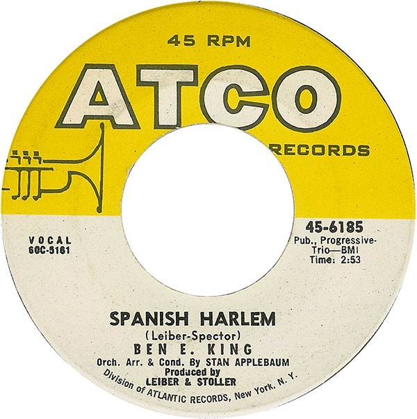 Ben E. King - Spanish Harlem / First Taste Of Love (7") (Very Good Plus (VG+)) -