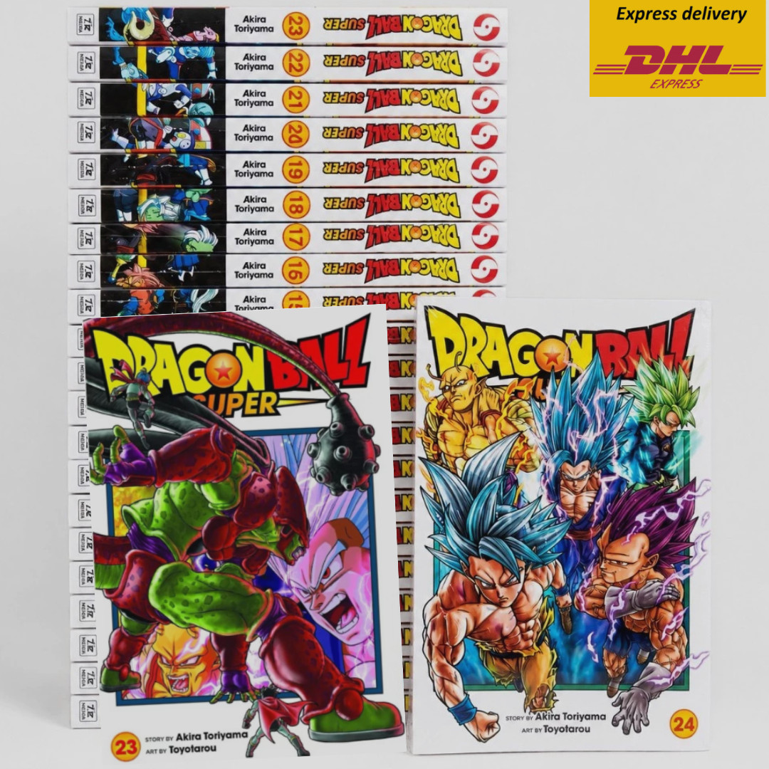 Dragon Ball Super Manga Set Completo Inglese Vol. Set 1-24 nuovi e sigillati + FAST DHL