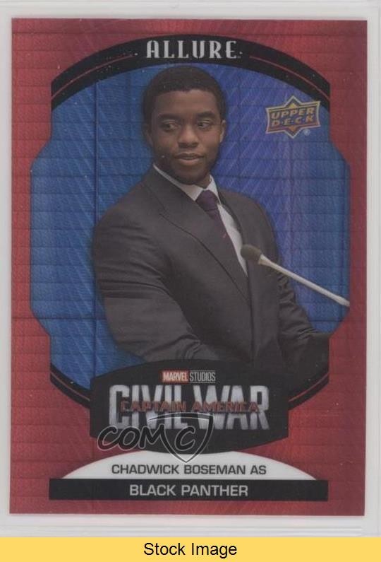 2022 Marvel Allure Red Prism as Black Panther Chadwick Boseman #53 LEGGI 01p6