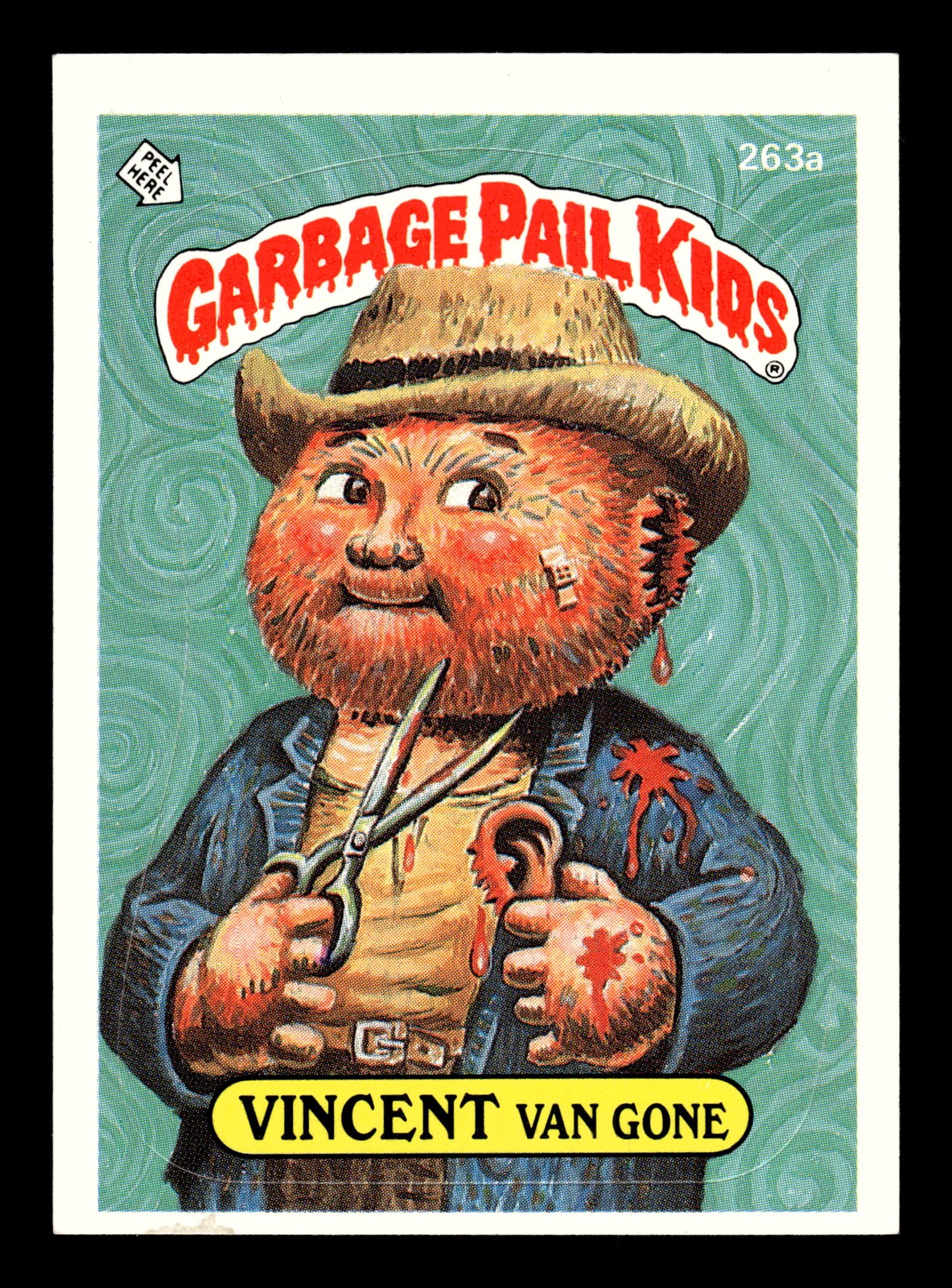 1987 Topps Garbage Pail Kids Series 7 #263a Vincent Van Gone