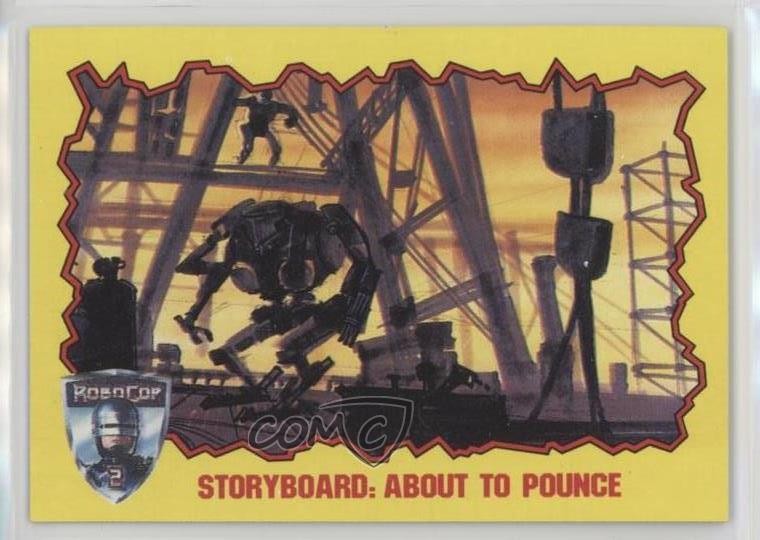 1990 Topps RoboCop 2 Storyboard: About to Pounce #88 0b5