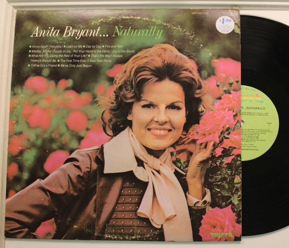 Anita Bryant Lp Naturally On Myrrh - Vg++ To Nm / Vg+ To Vg++