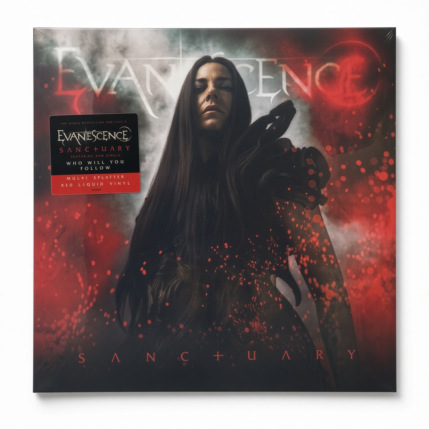 EVANESCENCE "Sanctuary" 2xLP: Multi Splatter Red Liquid + Gray Marble Amy Lee