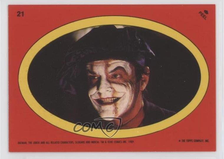 1989 Topps Batman Stickers The Joker #21 0c1a