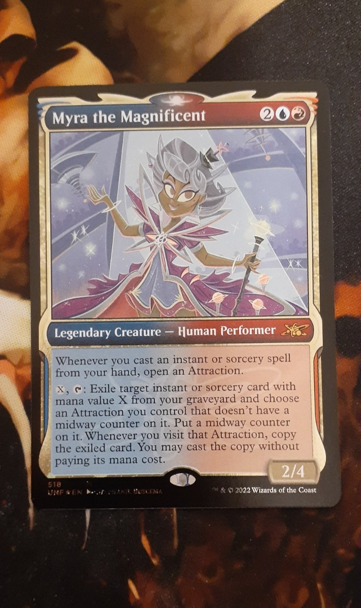 Myra the Magnificent UNF Showcase Galaxy Foil Magic the Gathering MTG