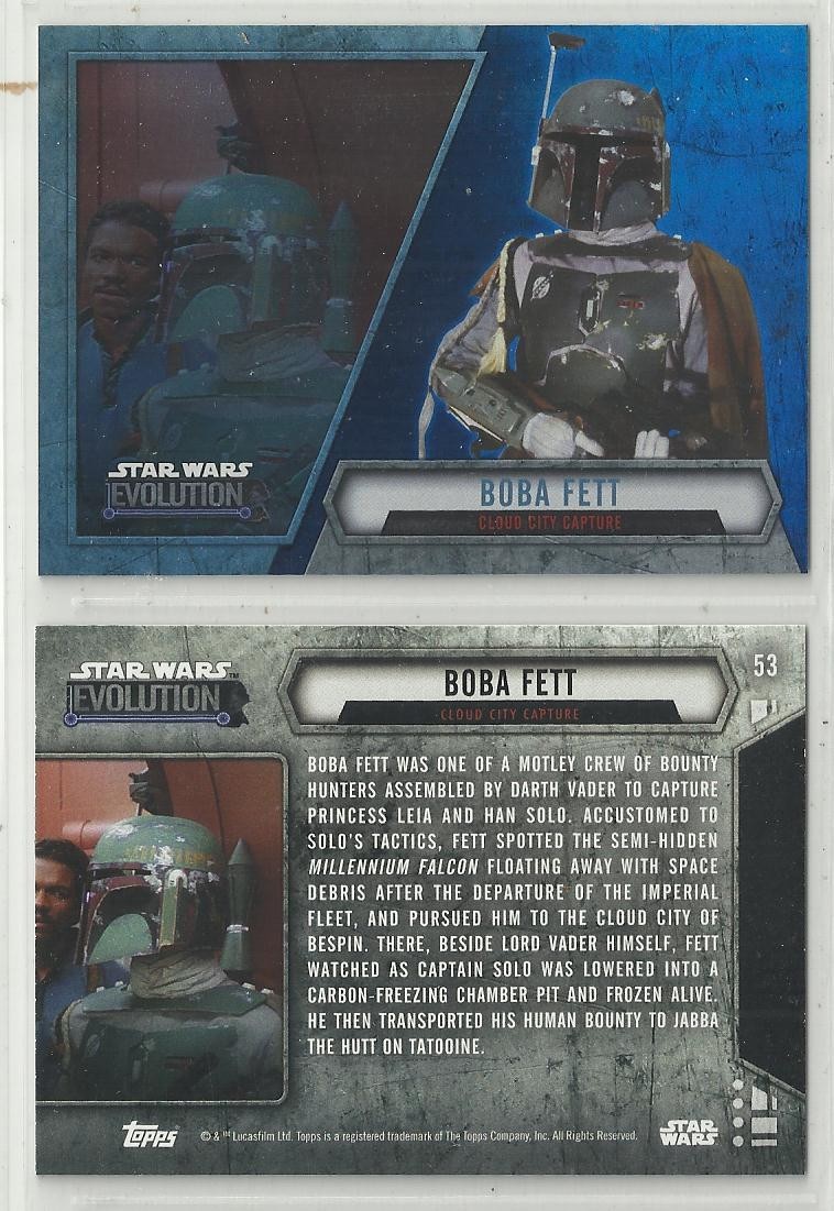 2016 Star Wars Evolution (Topps) BLUE FOIL "Parallel" Base Trading Card #53