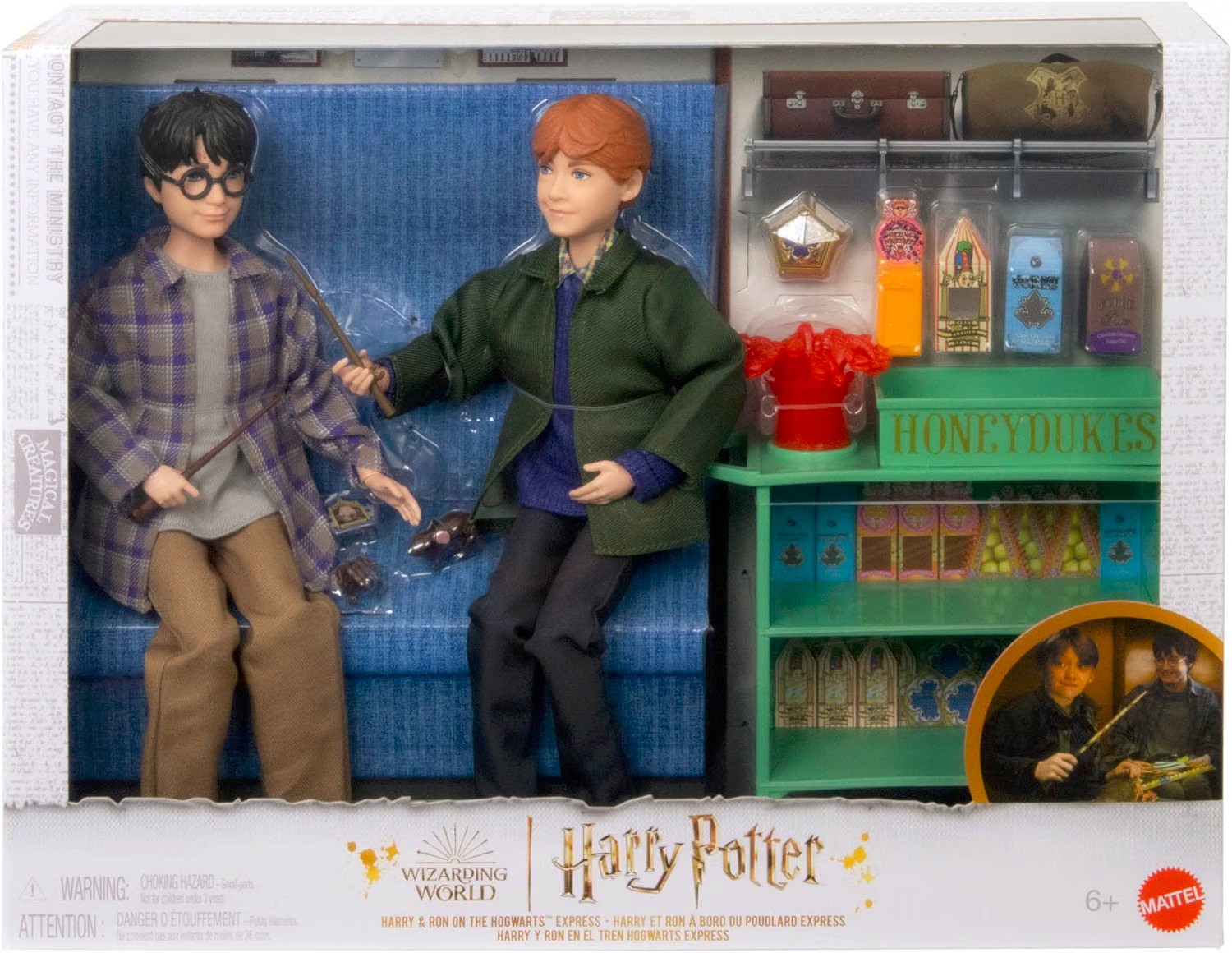Harry e Ron sull'Hogwarts Express - Playset Bambole Harry Potter Mattel
