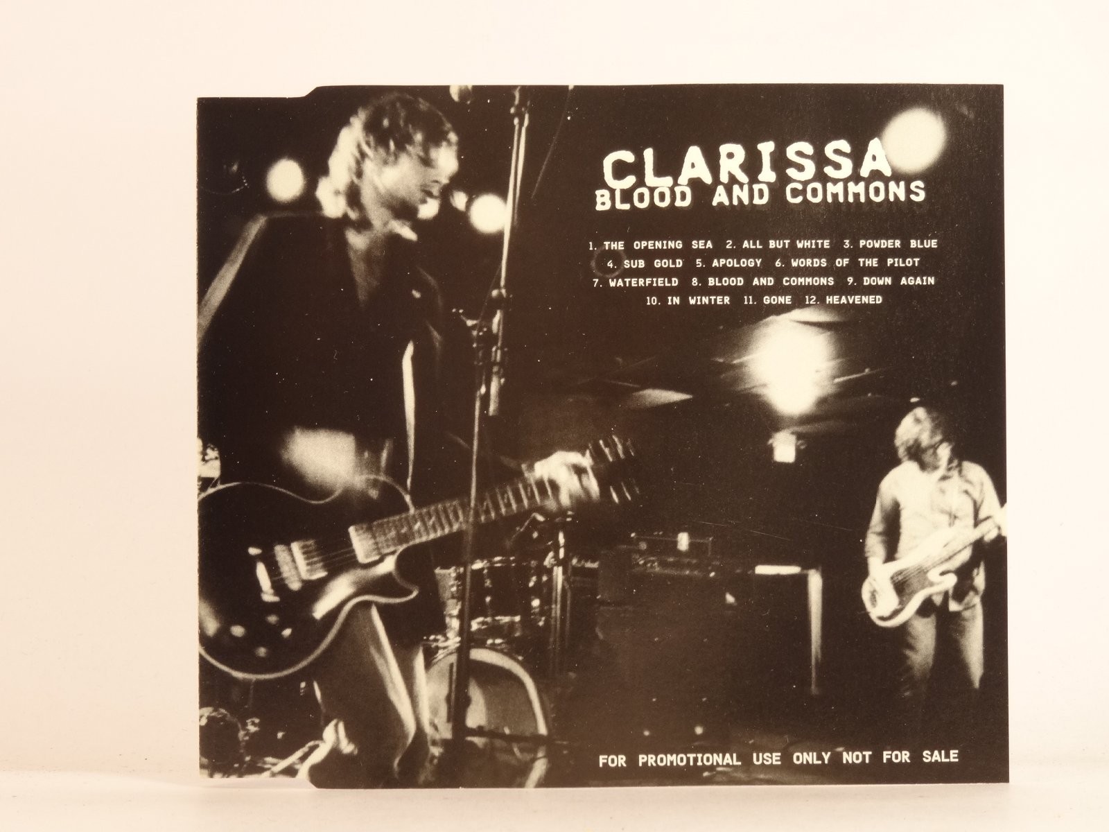 CLARISSA BLOOD AND COMMONS (I80) 1 Track Promo CD Single including Picture Sleev