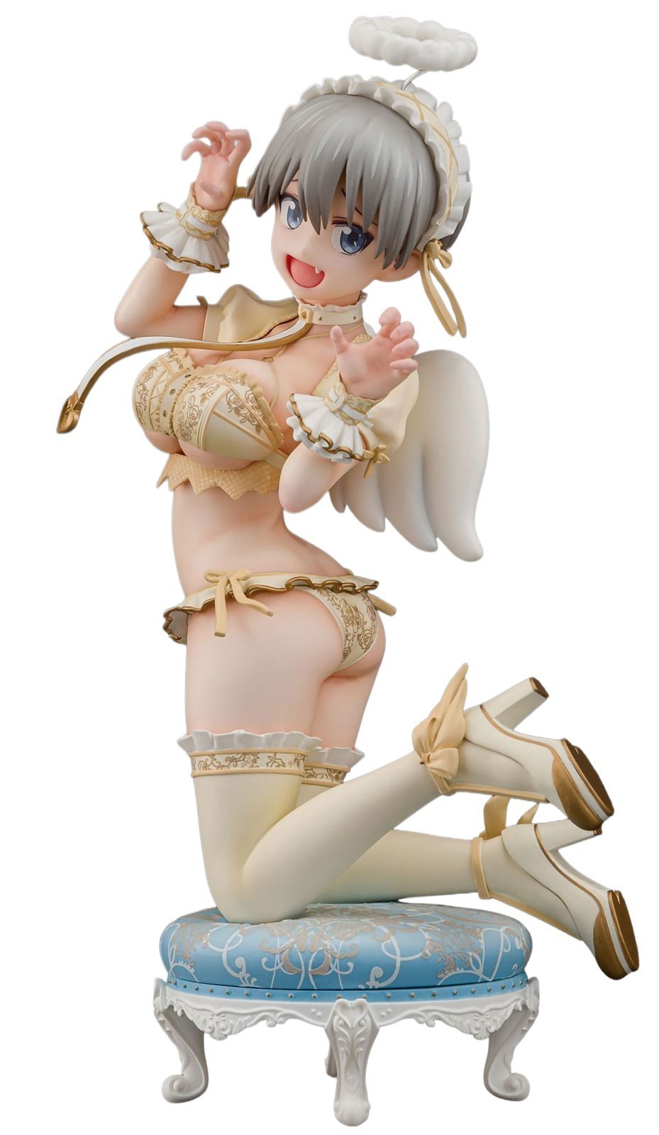 Uzaki-chan Hana Uzaki Angel ver. Modellino in PVC anime scala 1/7 a prova...