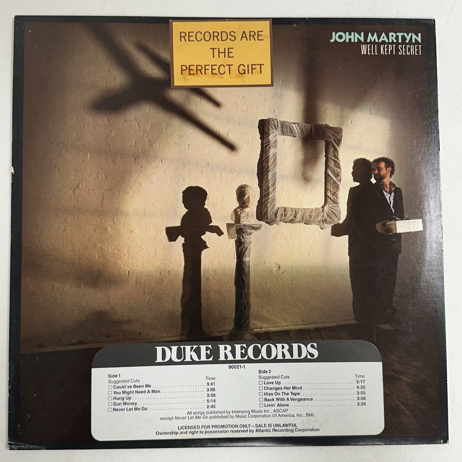 John Martyn- Well Kept Secret  Vinyl 12" 1982 Duke/SP PROMO NM