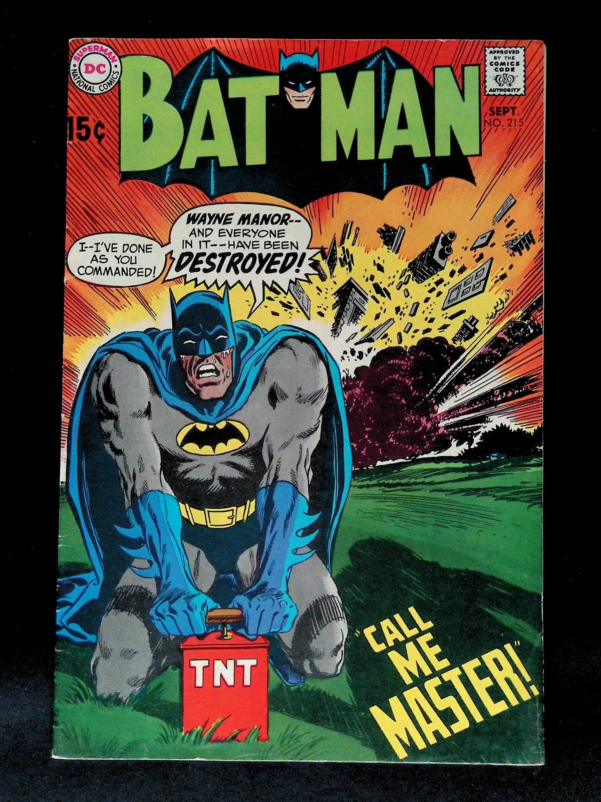 1970 Batman 215 Call Me Master DC