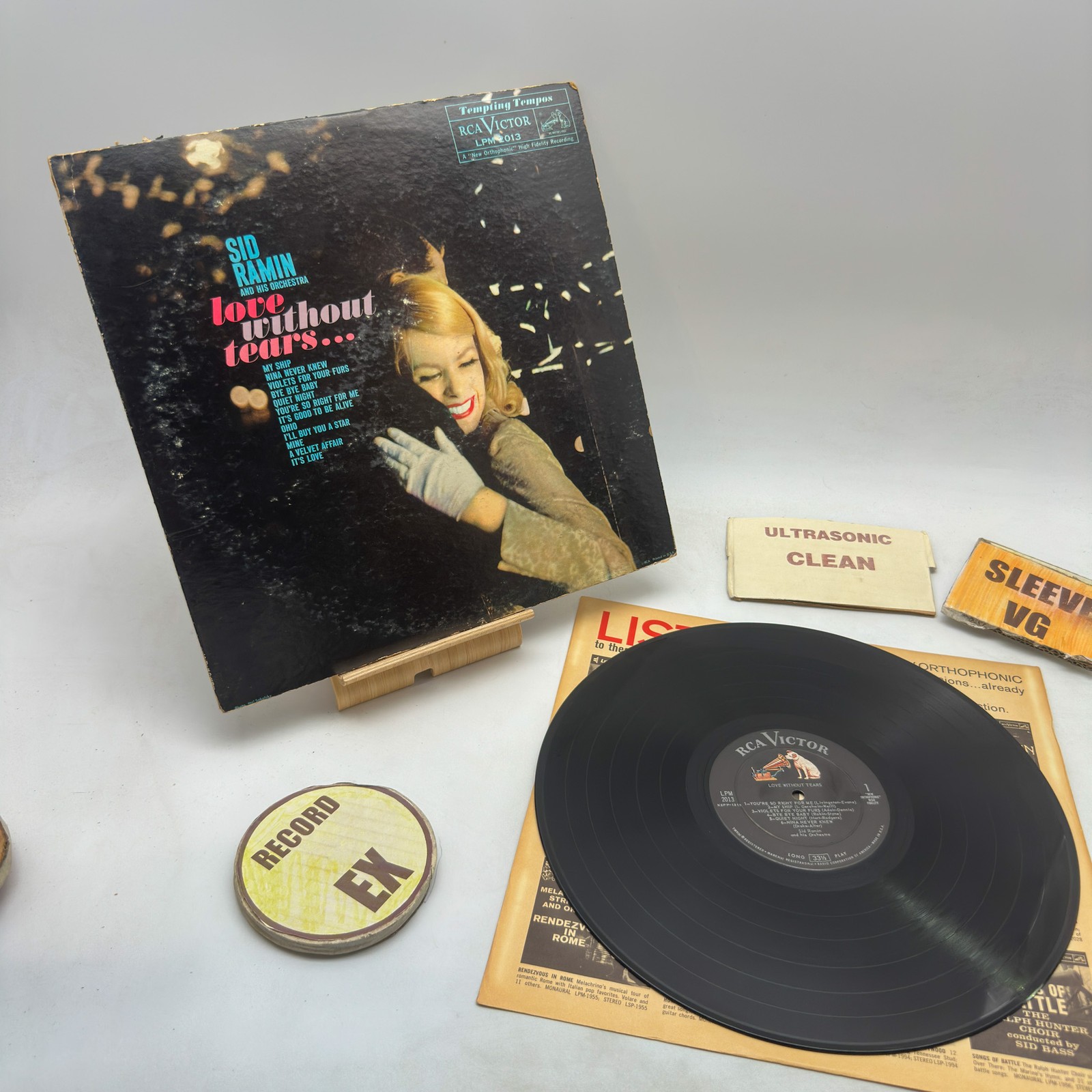 Sid Ramin And His Orchestra - Love Without Tears EX/VG 1959 Ultrasonic Clean