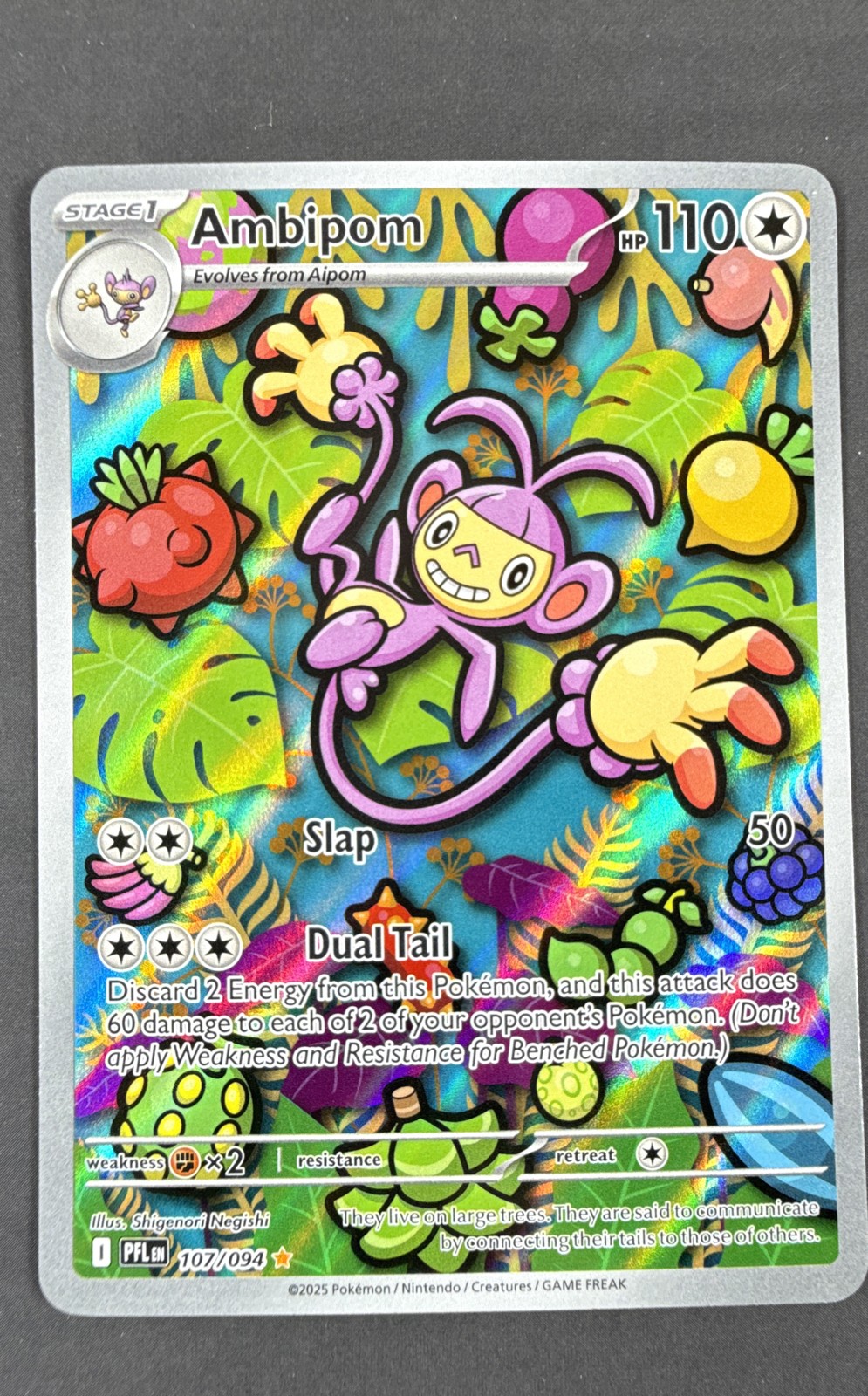 Ambipom 107/094 Me02: Fiamme Fantastiche Holo