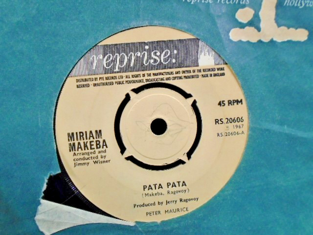 MIRIAM MAKEBA  " PATA PATA  " Or. UK REPRISE EX+ COND.IN Or.SL.