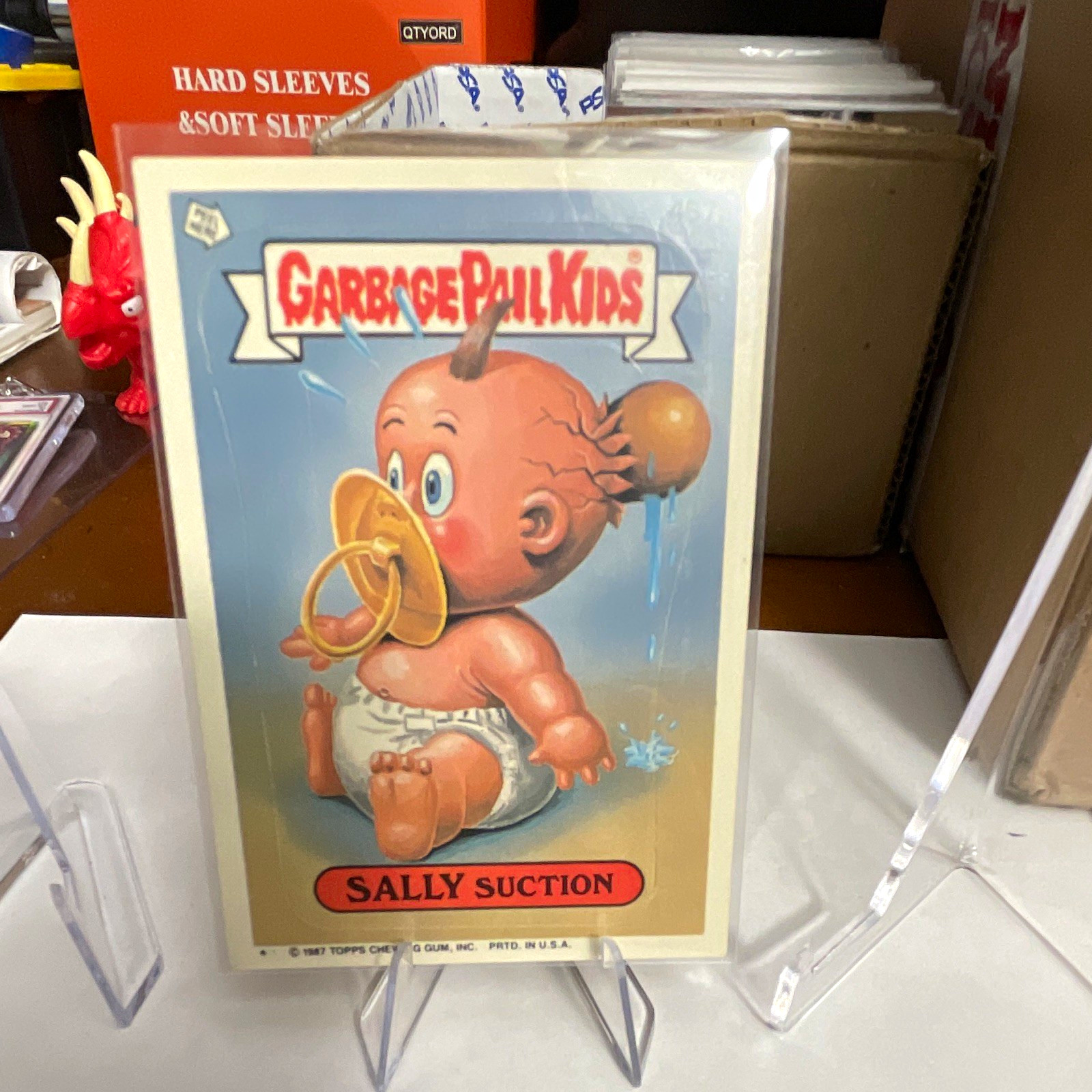 Carta Adesiva Topps 1987 Garbage Pail Kids Serie 11 Sally Aspirazione #457a