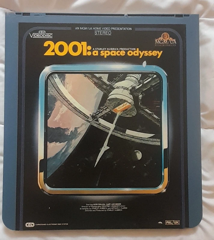 Videodisque ced rca - 2001 A Space Odyssey - Version PAL/UK - Stereo - Teste et fonctionnel
