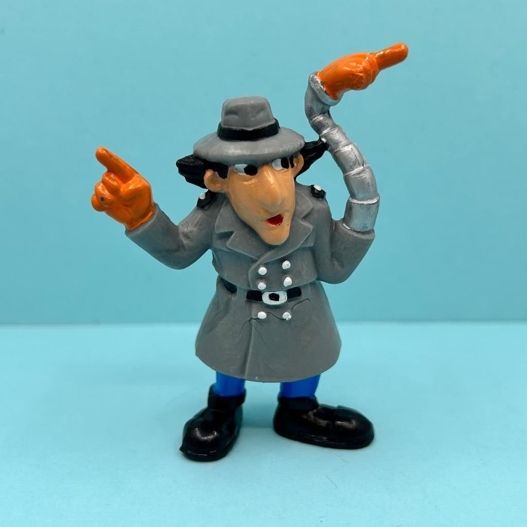 Giocattolo vintage Yolanda ispettore gadget PVC figura bambini culto TV cartone animato anni 90