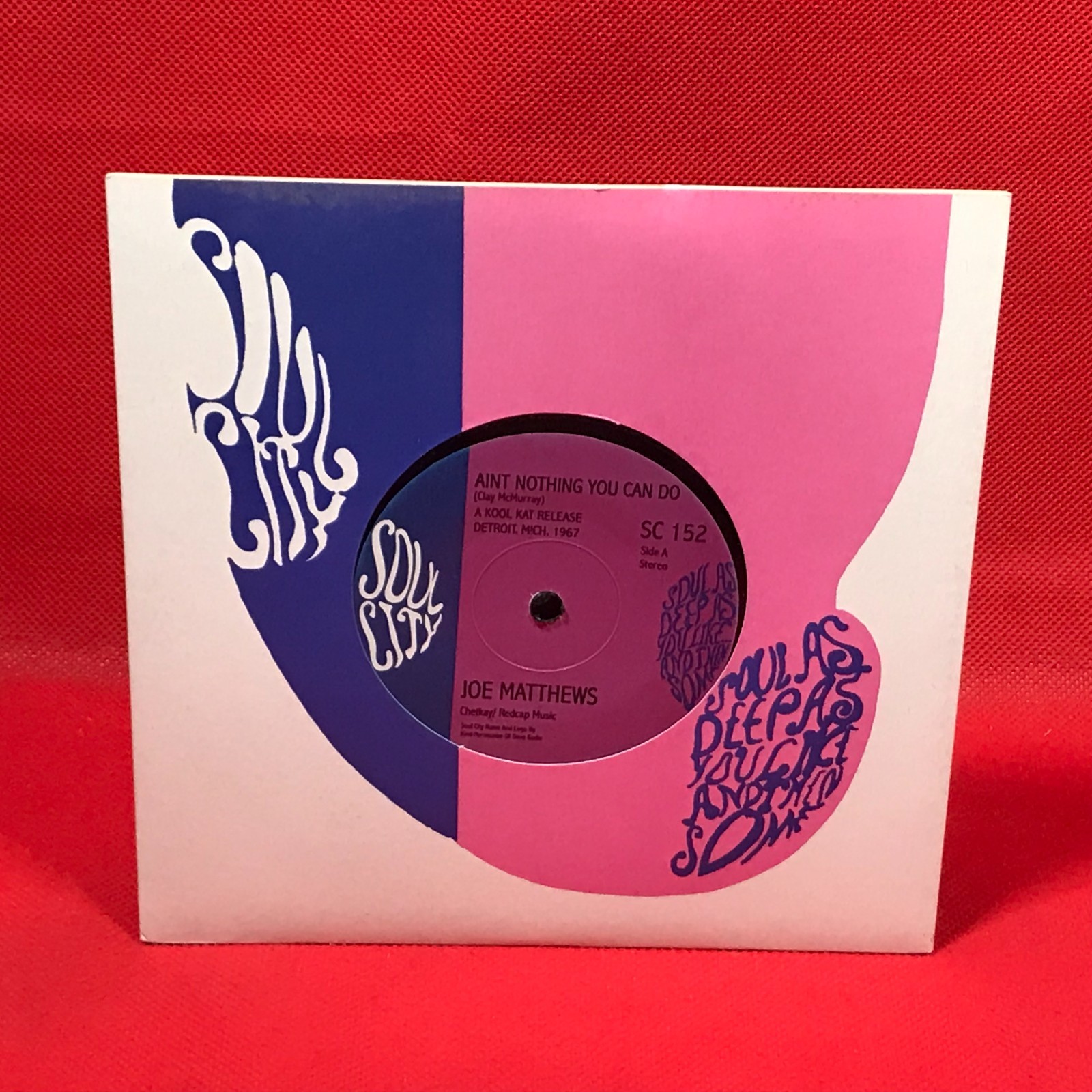 JOE MATTHEWS Ain't Nothing You Can Do 2004 UK 7" vinyl single You Better Check