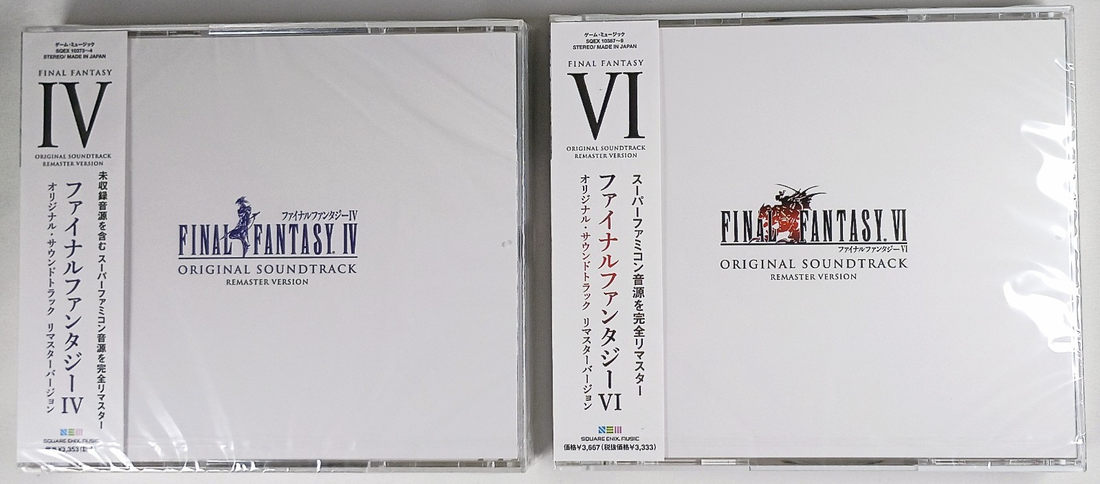 Final Fantasy IV 4 + VI 6 ORIGINAL SOUNDTRACK Remaster Version Brand New OSTs