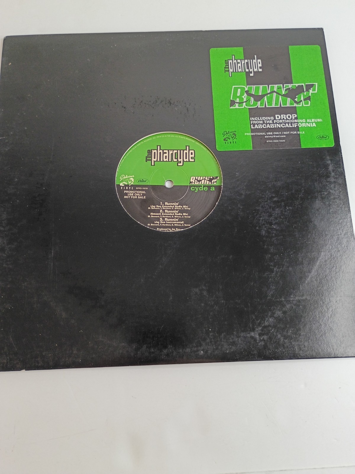 THE PHARCYDE - RUNNIN' / DROP Vinyl Record PROMO LABCABINCALIFORNIA Hip-hop 90's