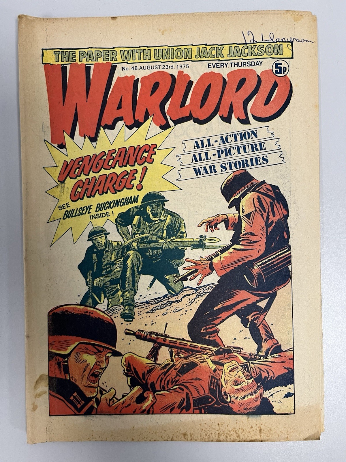 Warlord Comic No# 48 August 23rd 1975 FN