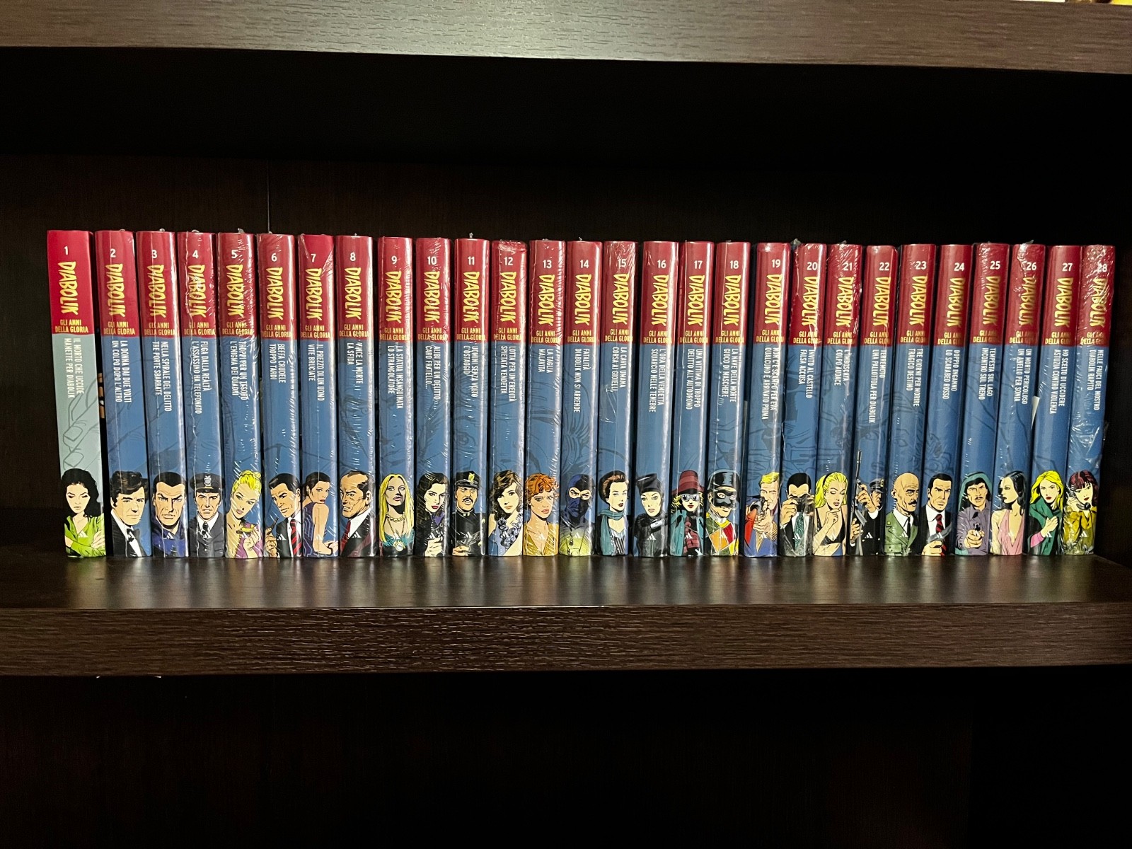 Diabolik Gli Anni della Gloria 1-28 – 27 sigillati – Mondadori – Collezione