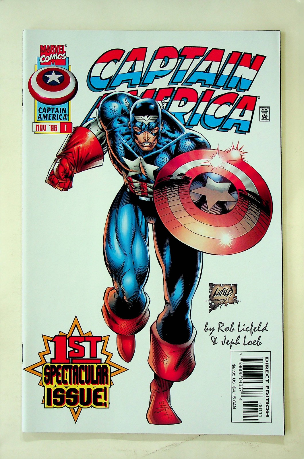 Captain America #1 (novembre 1996, Marvel) - molto fine/quasi nuovo