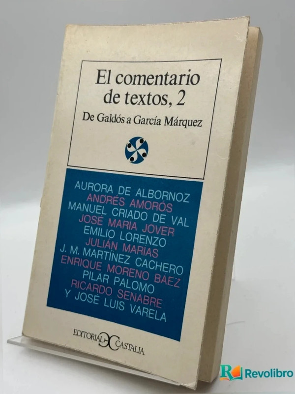 El Comentario De textos, 2 - Aurora de Albornoz, Andrés Amor, Manuel Criado de val, José María