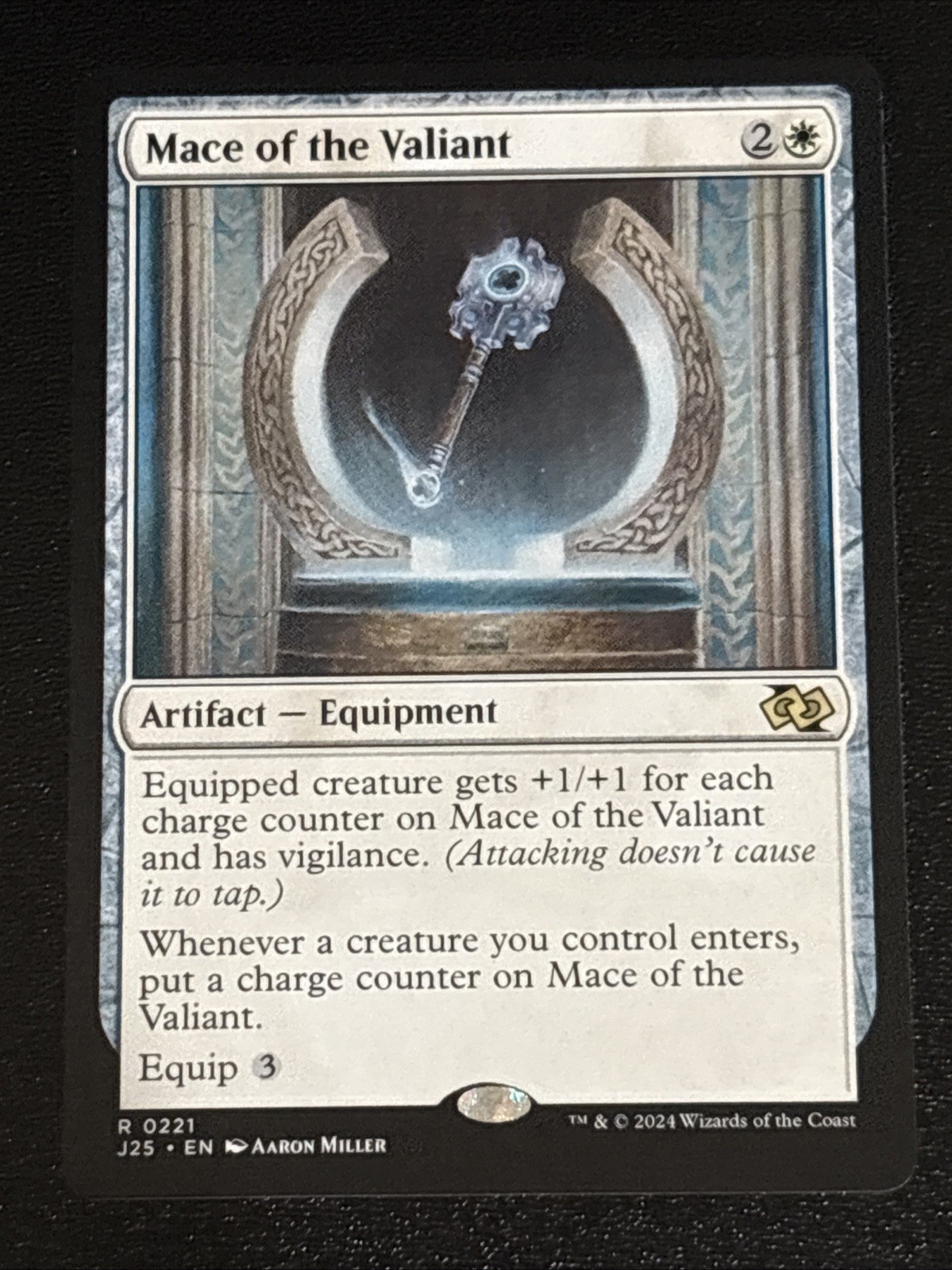 MTG Foundations Jumpstart Mace of the Valiant 0221 NM Rare